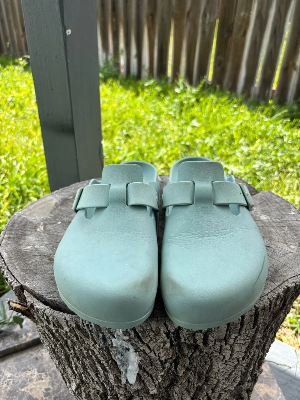 Birkenstock Boston Clogs in solid sage green #boston #comfort Sz 41 / US 8